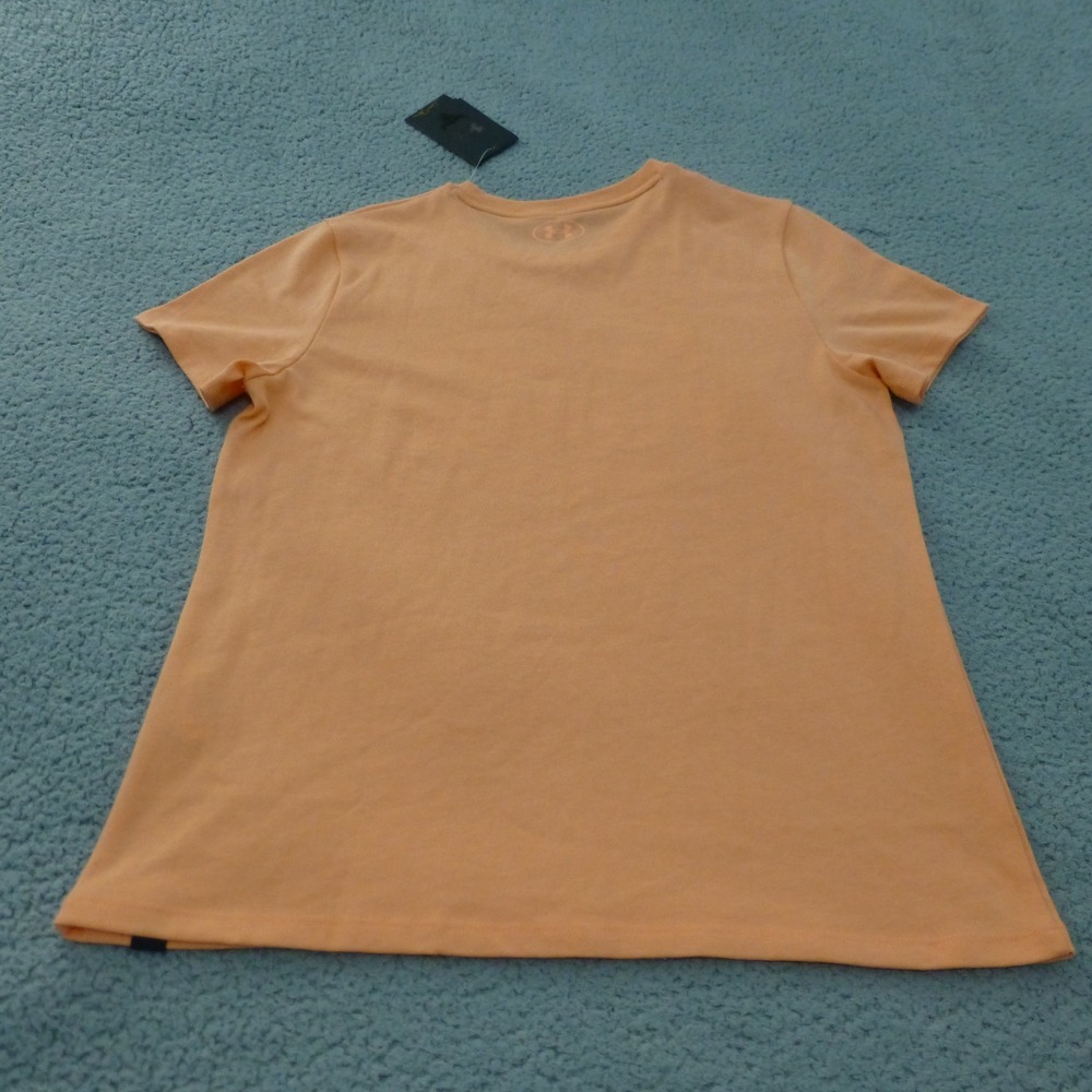 Under Armour Project Rock T Shirt Womens Medium Peach Loose Fit NWT Workout Gym - Picture 2 of 11
